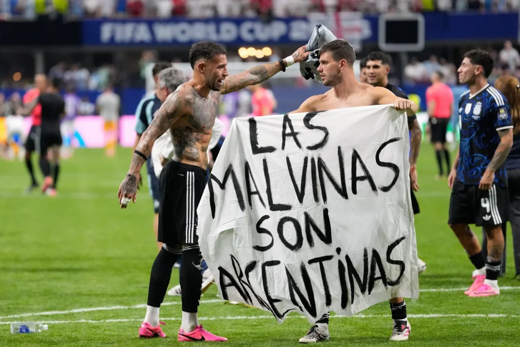 Argentina beat England. Then they held up a Falklands banner. Britain demanded an investigation Argentina beat England. Then they held up a Falklands banner. Britain demanded an investigation