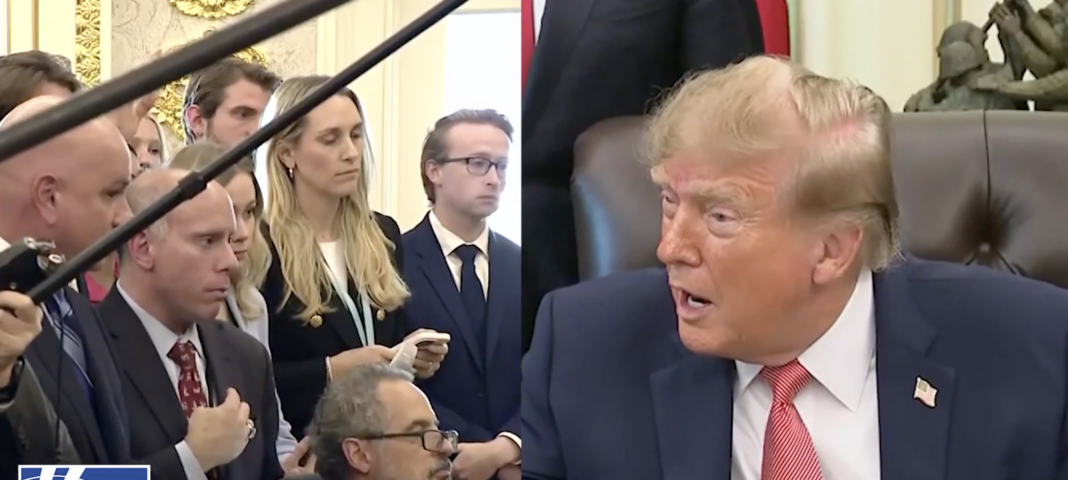 Trump Warns Reporter: “You Better Be Careful” Trump Warns Reporter: “You Better Be Careful”